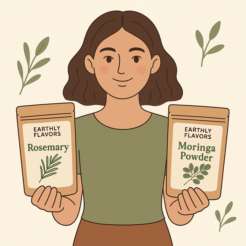 Earthly Flavors business opportunity – Reseller & Distributor for Rosemary Leaves & Moringa Powder